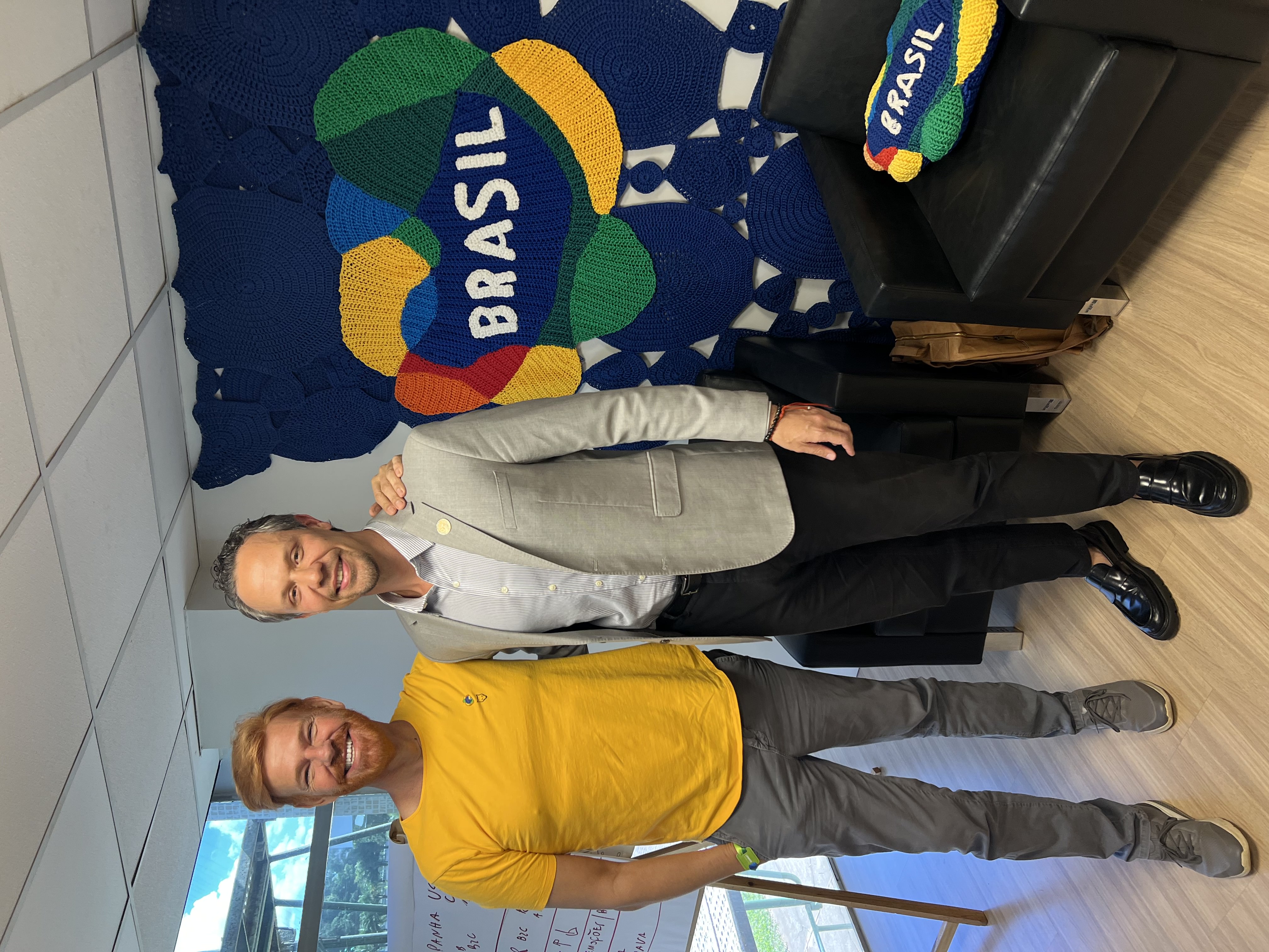 Lipe Camanzano with Bruno from Embratur in Brasília